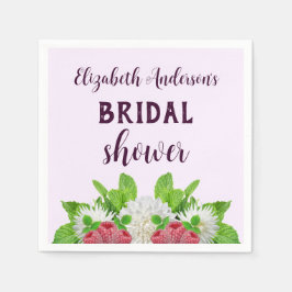 Garden Dahlia Brautparty Serviette