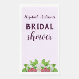 Garden Dahlia Brautparty Serviette