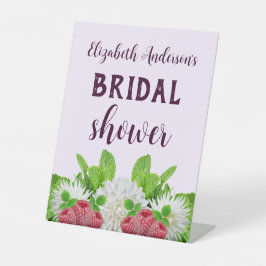 Garden Dahlia Brautparty Sockelschild