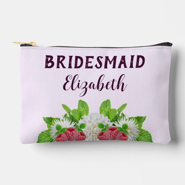 Garden Dahlia Brautparty Zubehörtasche (Vorderseite)