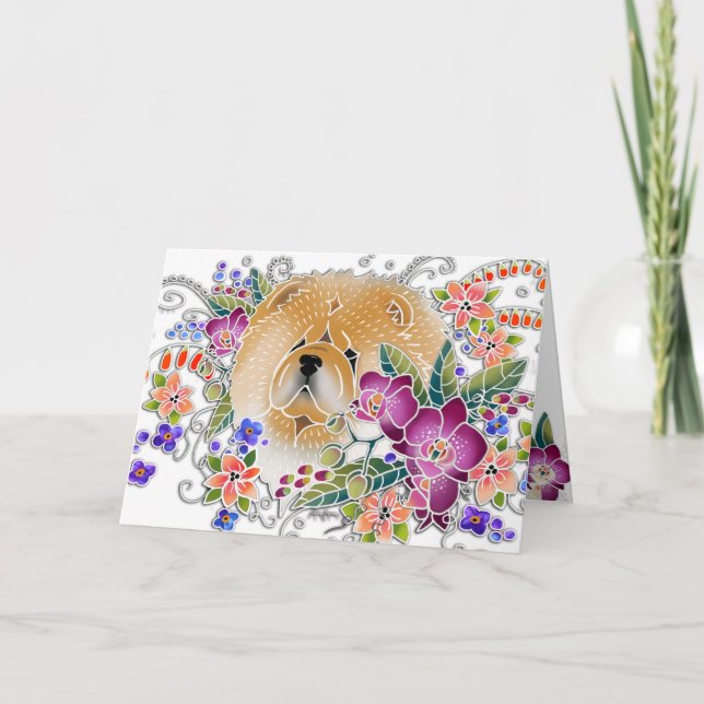 GARDEN DANCE Chow - Art Cards von Sandra Miller Karte (Vorderseite)