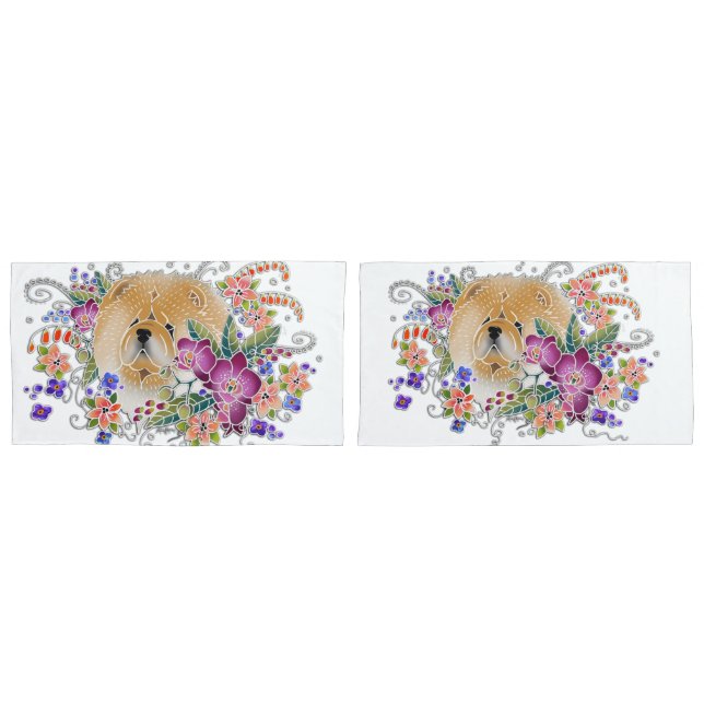 GARDEN DANCE CHOW - KING pillowcase Set 2 Kissenbezug (Vorderseite-Set)