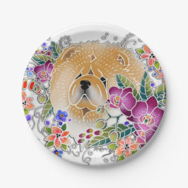 GARDEN DANCE Chow - Paper Tellers 2 Größen Pappteller