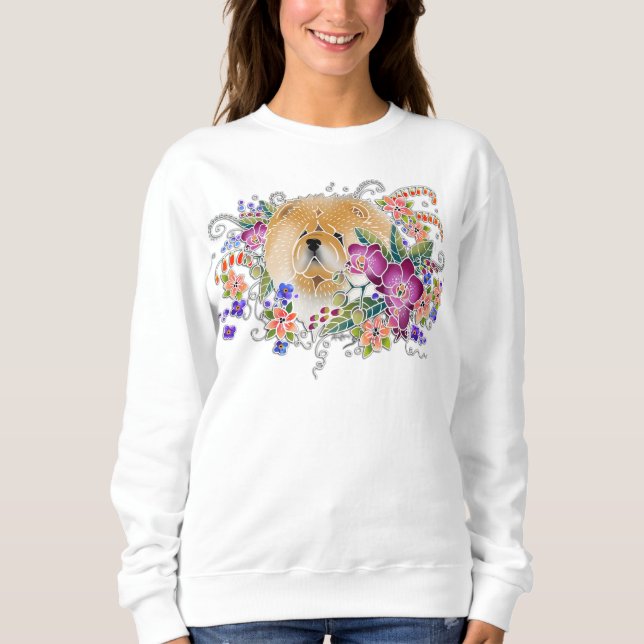 GARDEN DANCE CHOW Sweatshirt - Bestes auf dunkel/w (Vorderseite)
