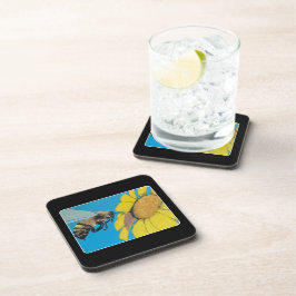 "Garden Dance" Gemälde auf einem Getränkeuntersetzer