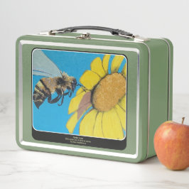 "Garden Dance" Gemälde auf einem Metall Brotdose