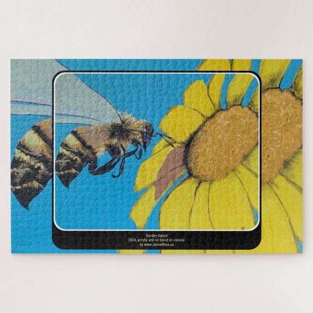 "Garden Dance" Gemälde auf einem Puzzle (Horizontal)