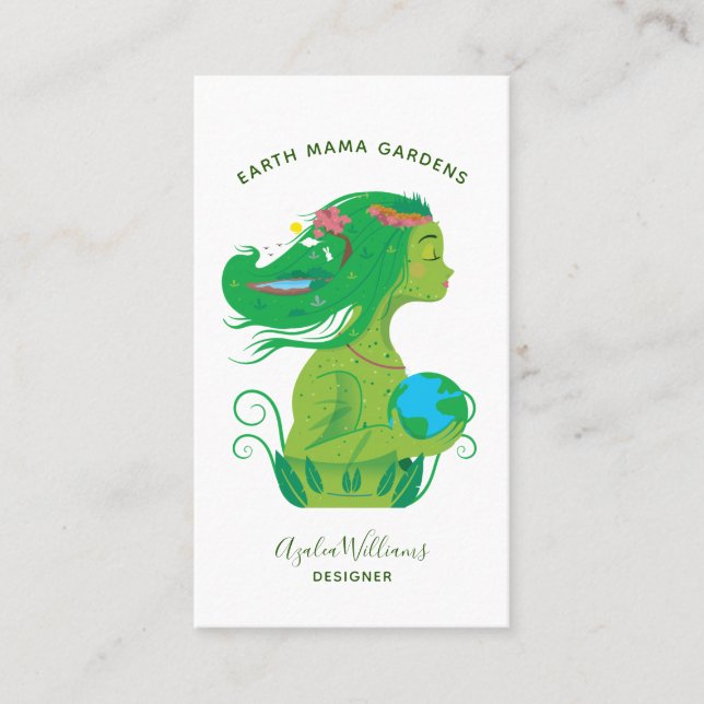 Garden Designer Business Card Visitenkarte (Vorderseite)