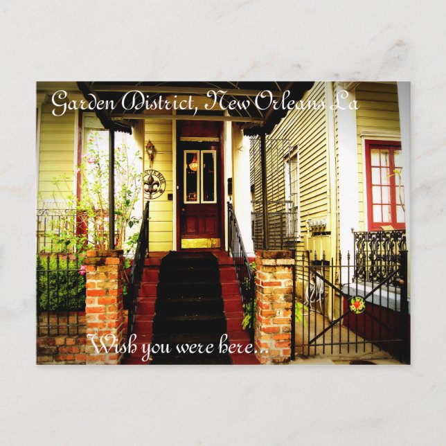 Garden District, New Orleans Postkarte (Vorderseite)