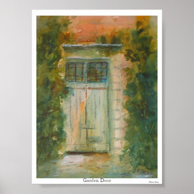 Garden Door by Kevin E. Slater Poster (Vorne)