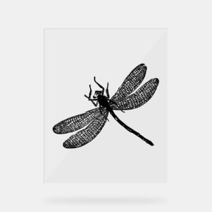 Garden Dragonfly Print Geschenk T-Shirt Acrylschild