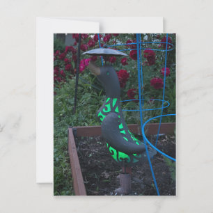 Garden Duck Postkarte