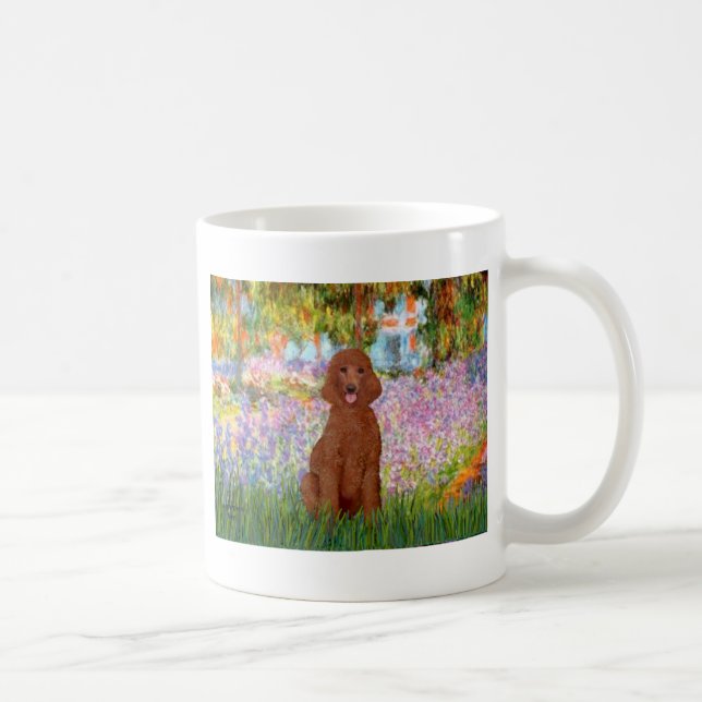 Garden - Dunkles rotes Poodle #1 Tasse (Rechts)