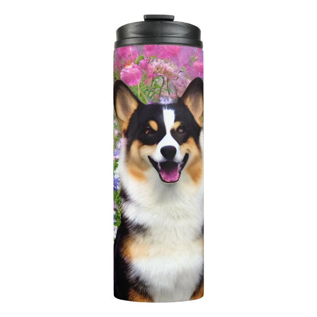 Garden Dweller Corgi Thermosbecher (Vorderseite)