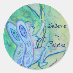 Garden Fairies Blume Art Decke Runder Aufkleber