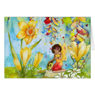Garden Fairy Birthday Card