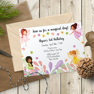 Garden Fairy Birthday Einladung