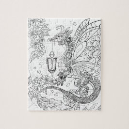 Garden Fee Dragon Farbe Ihr eigenes Rätsel Puzzle