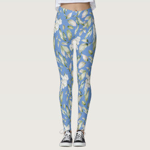 Garden Floral Nahtloses Muster Leggings