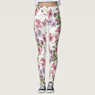 Garden Floral Nahtloses Muster Leggings