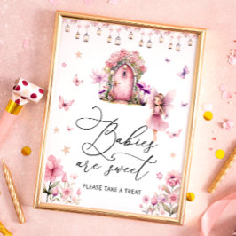 Garden Floral Niedlich Fairy Babys sind Sweet Post Poster
