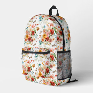 Garden Floral Pattern Bedruckter Rucksack