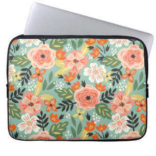 Garden Floral Pattern Laptopschutzhülle