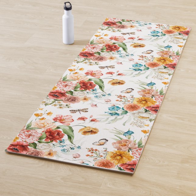 Garden Floral Pattern Yogamatte (Beispiel)