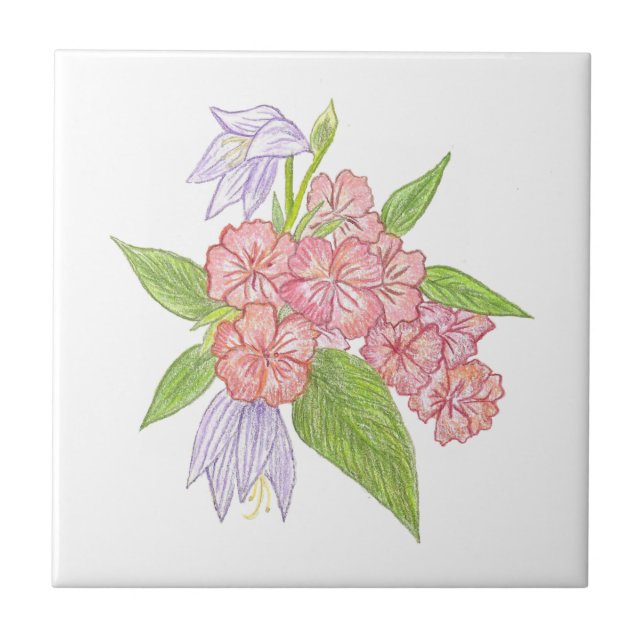 Garden Floral Tile Fliese (Vorderseite)