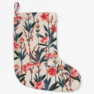 Garden Florals: Tropical Botanical Vintag Kleiner Weihnachtsstrumpf