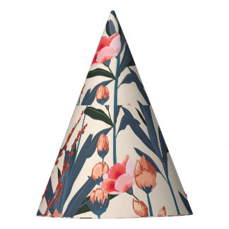 Garden Florals: Tropical Botanical Vintag Partyhütchen