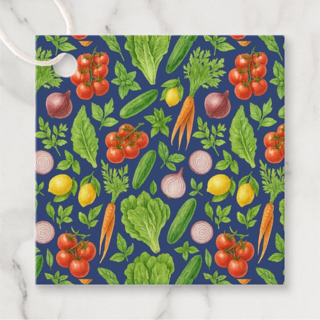 Garden-Fresh Deep Navy  Geschenkanhänger (Vorderseite)