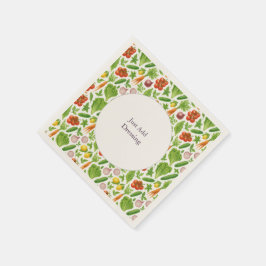 Garden-Fresh Summer Pink  Serviette