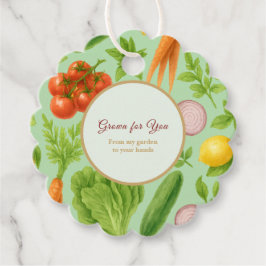 Garden — Fresh Vegetable Geschenkanhänger