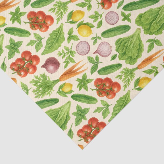 Garden-Fresh Veggies Tissue — Medium | Cream  Seidenpapier (Ausschnitt)