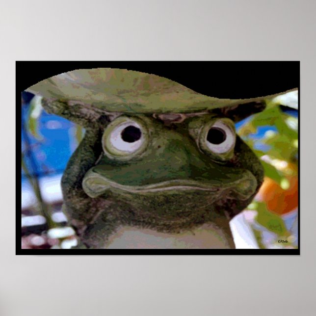 Garden Frog Art Poster (Vorne)