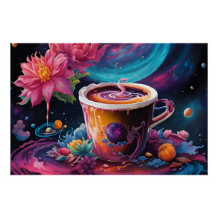 Garden Galaxy Kaffee Poster