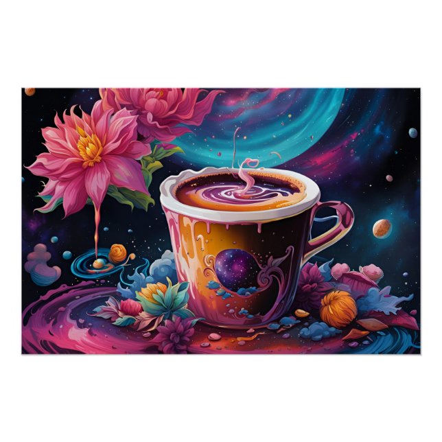 Garden Galaxy Kaffee Poster (Vorderseite)