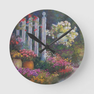 Garden Gate Runde Wanduhr