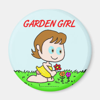 Garden Girl Magnet