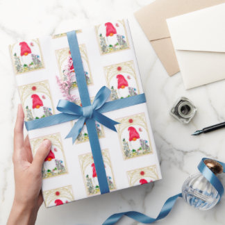 Garden Gnome Gift Wrap Geschenkpapier