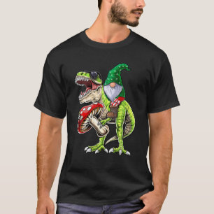 Garden Gnome Hat T Rex Dinosaur Funny Garening Wo T-Shirt