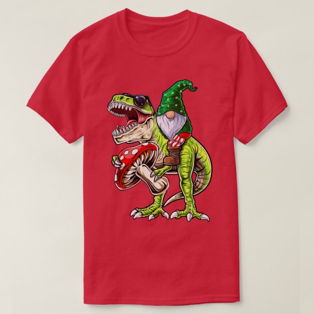 Garden Gnome Hat T Rex Dinosaur Funny Garening Wo T-Shirt (Design vorne)