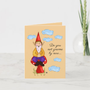 Garden Gnome I Liebe You Card Dankeskarte