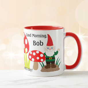 Garden Gnome Mushroom Anpassen Coffee Cup Tasse