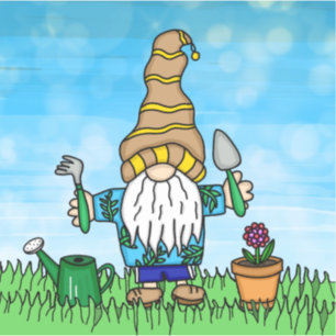 Garden Gnome Niedlich Aufkleber
