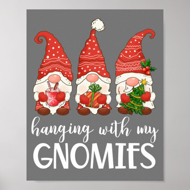 Garden Gnome Pajamas Weihnachten - Hängen mit mein Poster (Vorne)