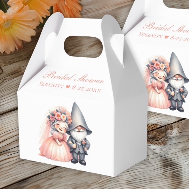 Garden Gnome Rustic Orange Summer Brautparty Geschenkschachtel (Von Creator hochgeladen)