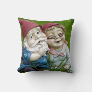 Garden Gnomes Couple Kissen