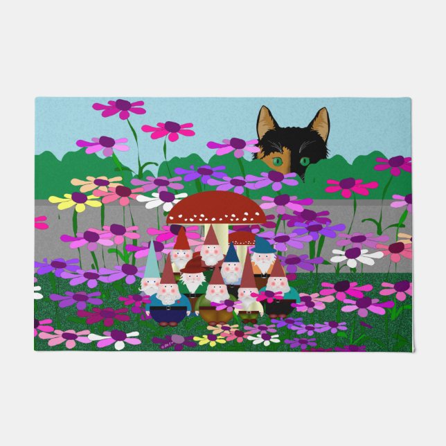 Garden Gnomes Doormat Fußmatte (Vorderseite)